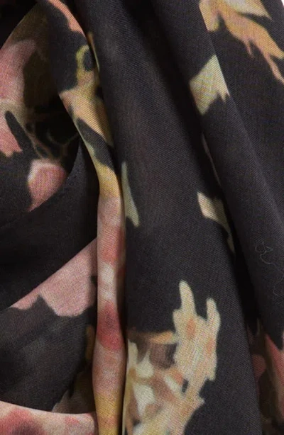 Allsaints Armada Oversize Long Scarf In Black