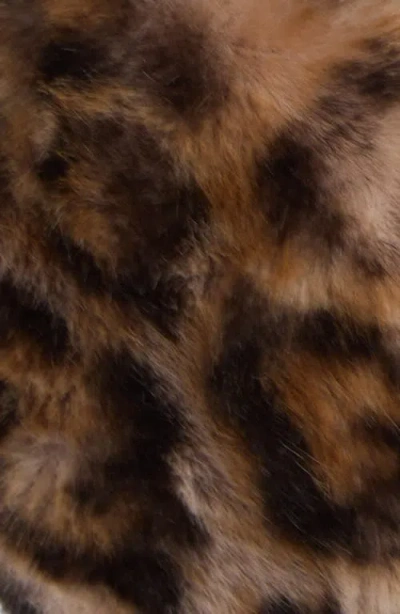 Bp. Leopard Faux Fur Earmuffs In Brown