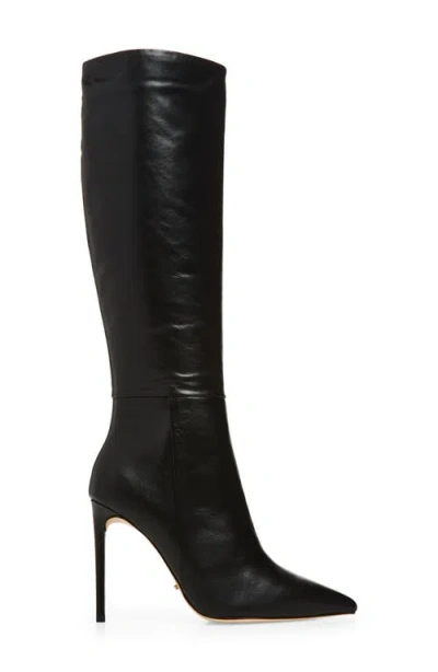 Tony Bianco Apollo Pointed Toe Knee High Boot In Black