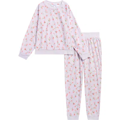 Honeydew Kids' Snuggle Up Print Lounge Sweatshirt & Joggers Set In Multi