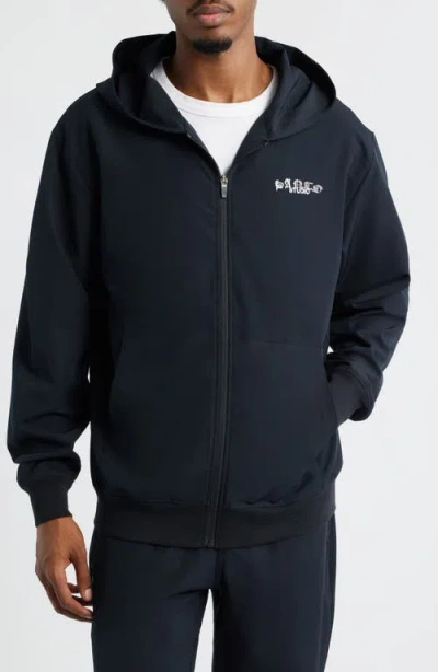 Santo Studio Tempo Tech Water Resistant Hooded Jacket In Blue