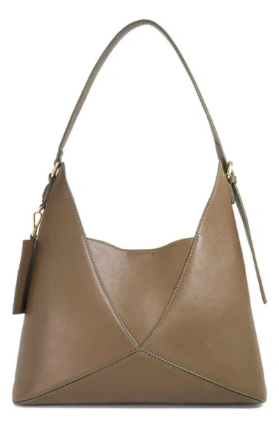 Dune London Dinidearest Leather Shoulder Bag In Brown