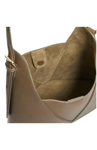 Dune London Dinidearest Leather Shoulder Bag In Brown