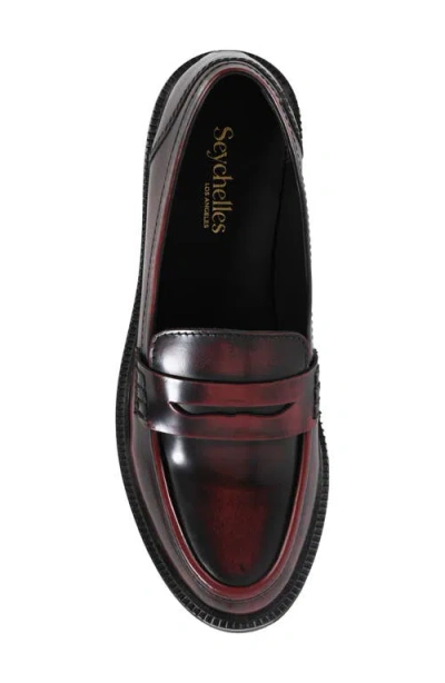 Seychelles Dover Penny Loafer In Burgundy