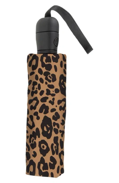 Shedrain Auto Open Compact Umbrella In Animal Print