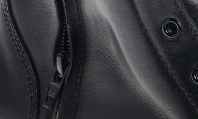 Balenciaga Rugged Leather Ankle Boots With Chunky Sole In Black