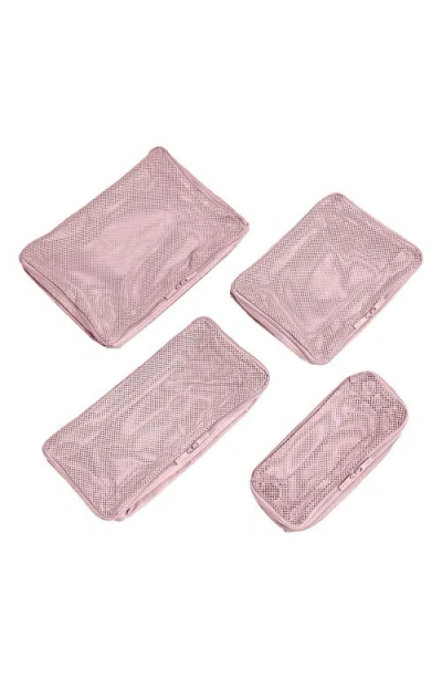 Away The Insider Set Of 4 Assorted Packing Cubes In Pink