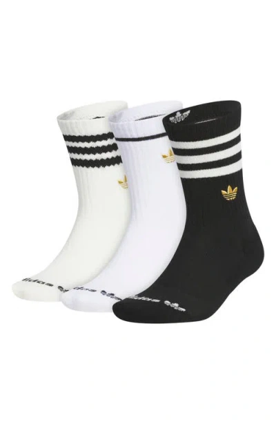 Adidas Originals Adidas Assorted 3-pack Originals Limited Performance Crew Socks In Multi