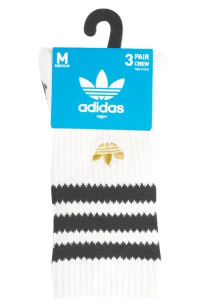 Adidas Originals Adidas Assorted 3-pack Originals Limited Performance Crew Socks In Multi