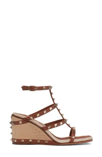 Valentino Garavani Rockstud Espadrille Sandal In Multi