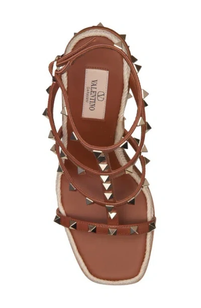 Valentino Garavani Rockstud Espadrille Sandal In Multi