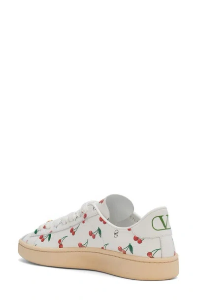 Valentino Royco Sneaker With Cherryfic Pattern In Multi