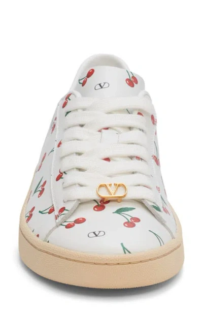 Valentino Royco Sneaker With Cherryfic Pattern In Multi