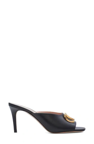 Valentino Donna Vlogo Signature Sandal In Black
