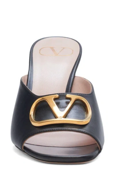 Valentino Donna Vlogo Signature Sandal In Black