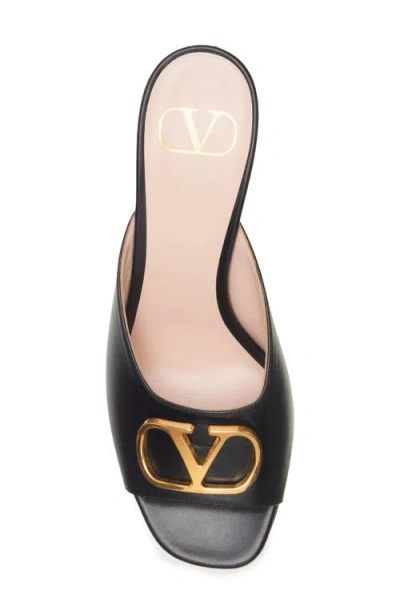 Valentino Donna Vlogo Signature Sandal In Black