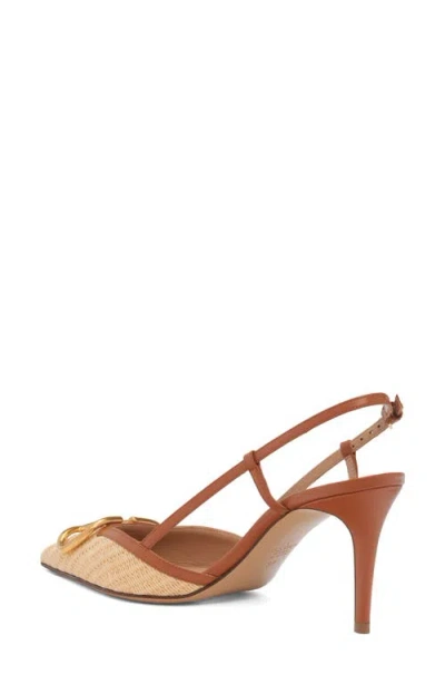 Valentino Garavani Vlogo Signature Slingback Pump In Nude