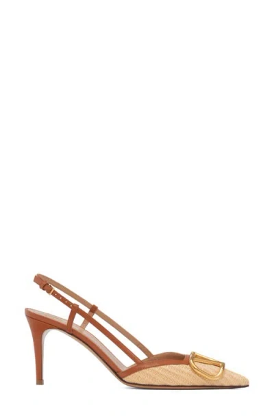 Valentino Garavani Vlogo Signature Slingback Pump In Nude