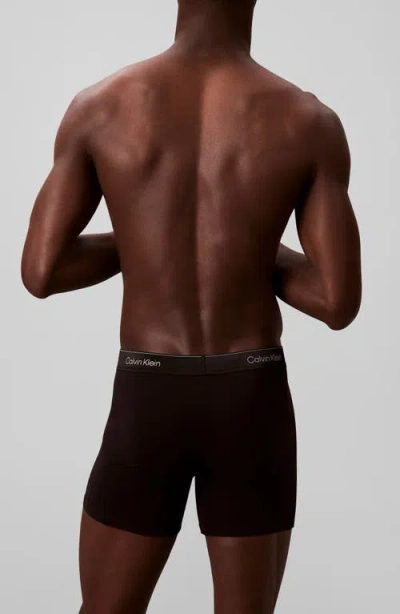 Calvin Klein Icon Stretch Cotton Boxer Briefs In Black