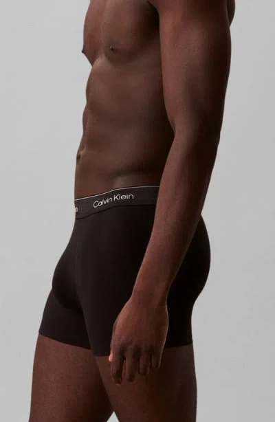 Calvin Klein Icon Holiday Stretch Cotton Boxer Briefs In Black