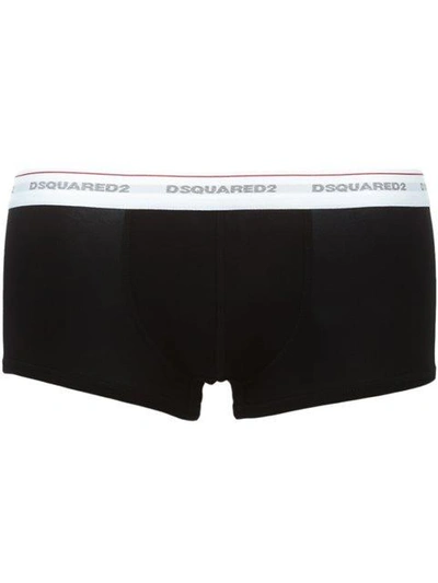 Shop Dsquared2 'twin' Pack Brief In Black