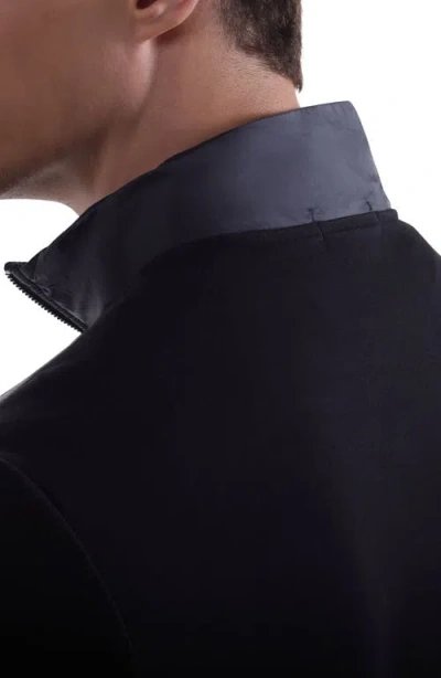 Bugatchi Soft Touch Quilted Zip-up Bomber Jacket In Multi