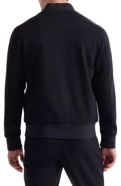 Bugatchi Soft Touch Knit Reversible Bomber Jacket In Multi