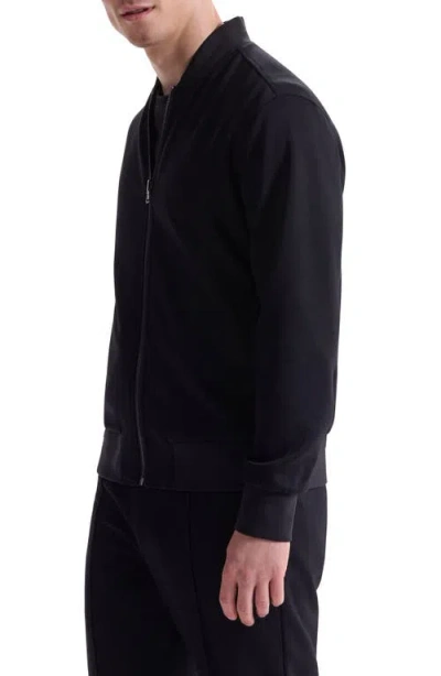 Bugatchi Soft Touch Knit Reversible Bomber Jacket In Multi