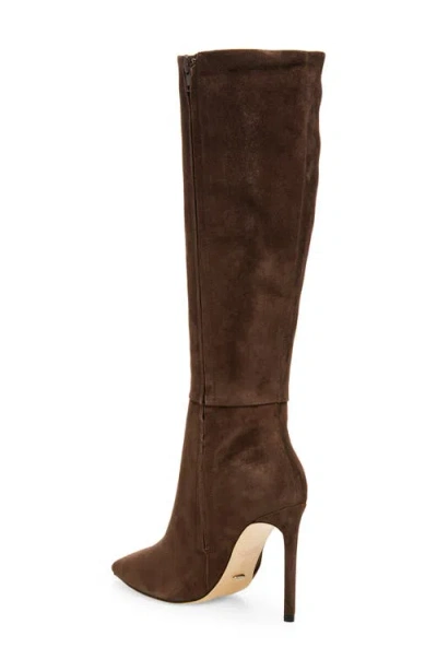 Tony Bianco Apollo Pointed Toe Knee High Boot In Brown