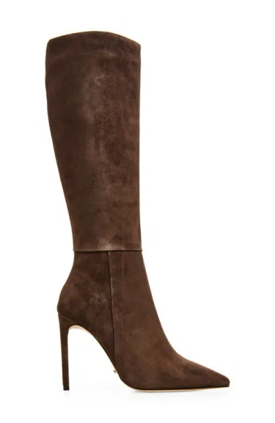 Tony Bianco Apollo Pointed Toe Knee High Boot In Brown