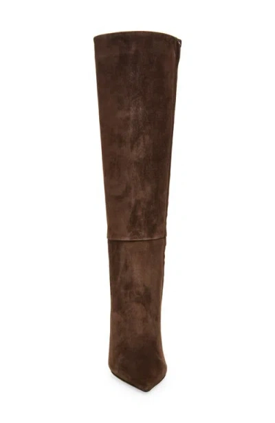 Tony Bianco Apollo Pointed Toe Knee High Boot In Brown