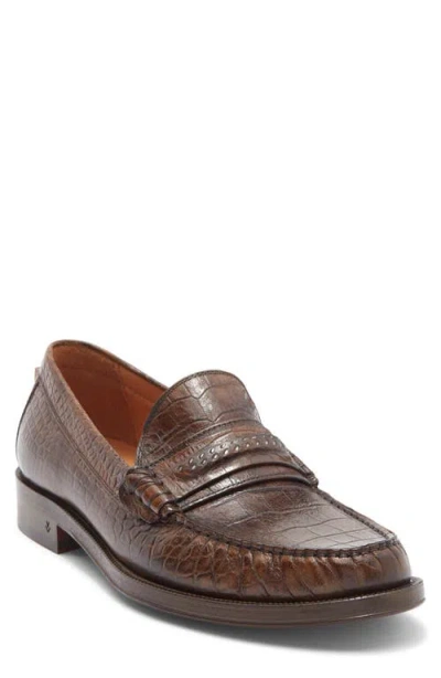 John Varvatos Greenwich Chain Loafer In Brown