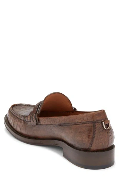 John Varvatos Greenwich Chain Loafer In Brown