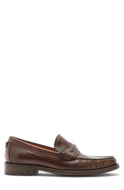 John Varvatos Greenwich Chain Loafer In Brown