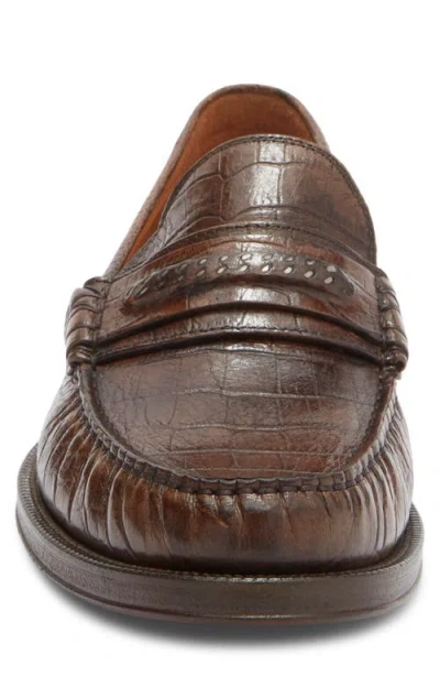 John Varvatos Greenwich Chain Loafer In Brown