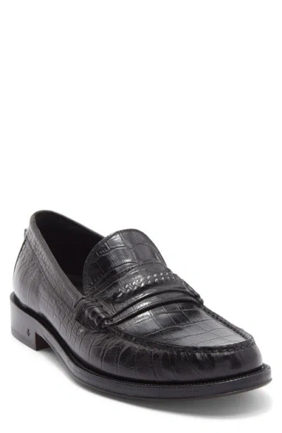 John Varvatos Greenwich Chain Loafer In Black