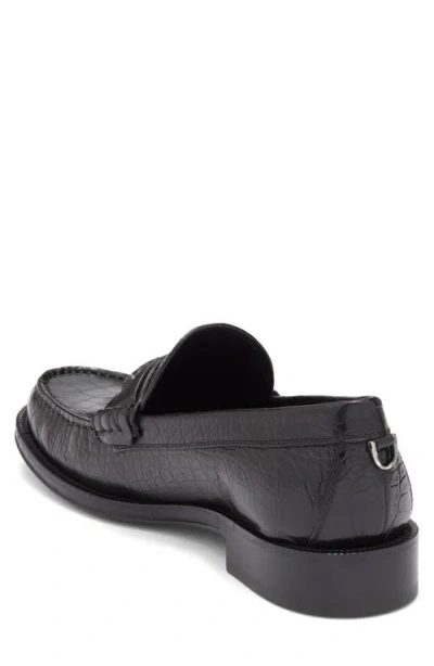 John Varvatos Greenwich Chain Loafer In Black