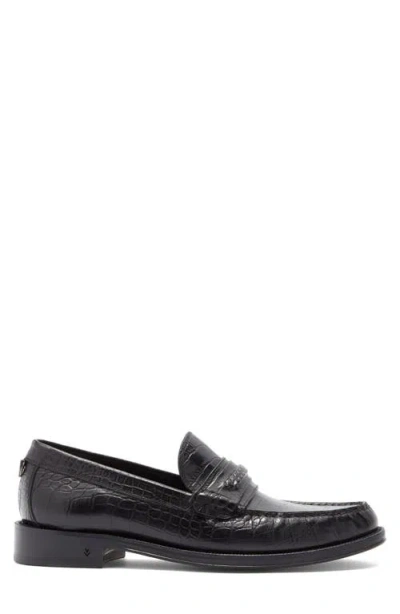 John Varvatos Greenwich Chain Loafer In Black