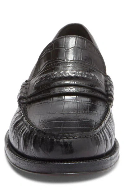 John Varvatos Greenwich Chain Loafer In Black