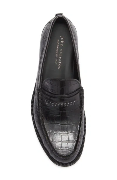 John Varvatos Greenwich Chain Loafer In Black