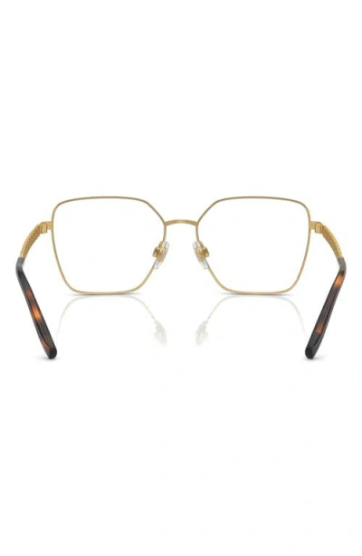 Dolce & Gabbana Dolce&gabbana 56mm Square Optical Glasses In Gold