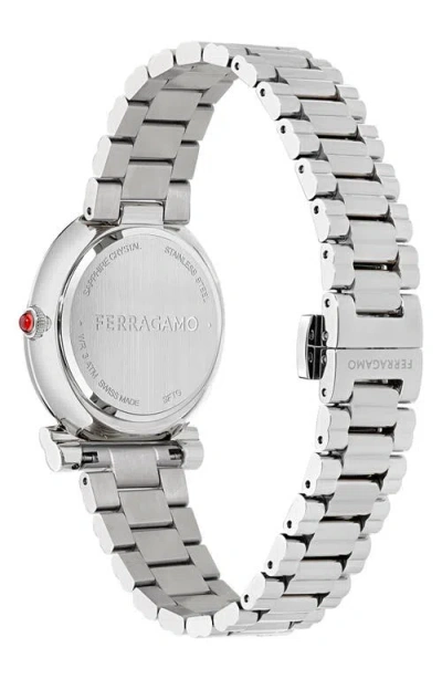 Ferragamo Gancini Twisted 32mm Watch In Metallic