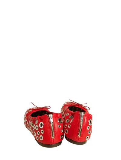 Golden Goose Flat Shoes In Red