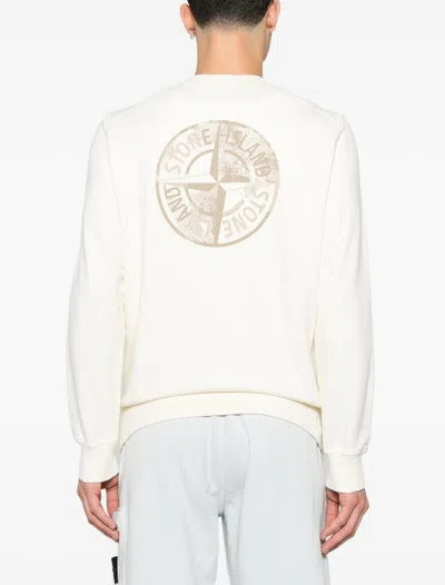 Stone Island Sweaters In White