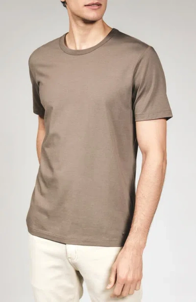 7 Diamonds Stretch Cotton & Modal Performance Crewneck T-shirt In Brown