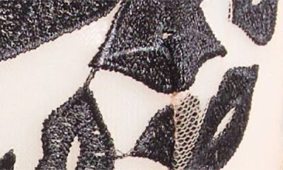 Bluebella Marian Embroidered Mesh Underwire Bra In Black