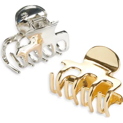 Tasha Assorted 2-pack Mini Jaw Clips In Gold