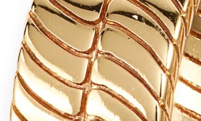 Nordstrom Demifine Herringbone Hoop & Cubic Zirconia Stud Set In Gold