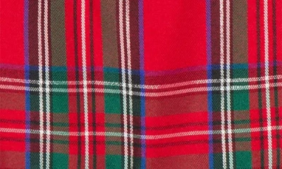 Pippa & Julie Kids' Jo Plaid Tiered Fit & Flare Dress In Red