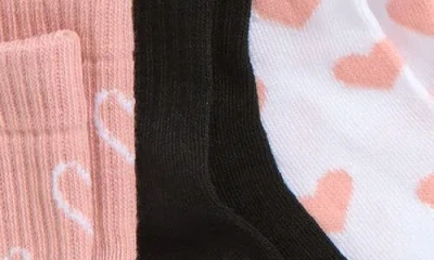 Capelli New York Kids' Multi Hearts Assorted 8-pack Quarter Socks In Multi